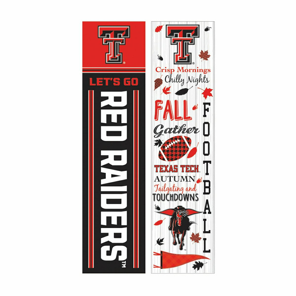 Team Sports America Trending - 46" Double Sided Leaner, Texas Tech University, Fall Seasonal