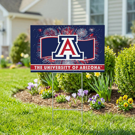 Team Sports America Best Seller - University of Arizona Yard Sign, Patriotic