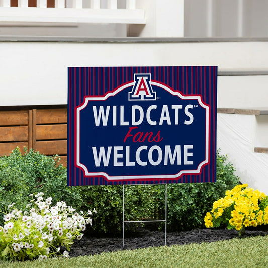 Team Sports America Exclusive - University of Arizona Coroplast Yard Sign, "Fans Welcome"