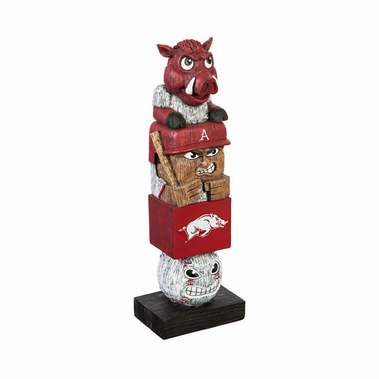 Team Sports America Essential - Arkansas Razorbacks Tiki Team Totem Garden Statue