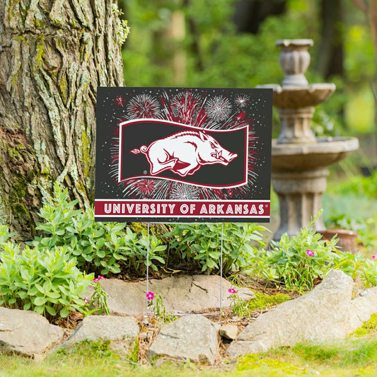 Team Sports America Recommended - University of Arkansas Yard Sign, Patriotic