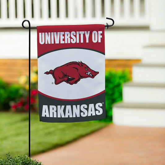 Team Sports America Everyday - University of Arkansas Suede Garden Flag