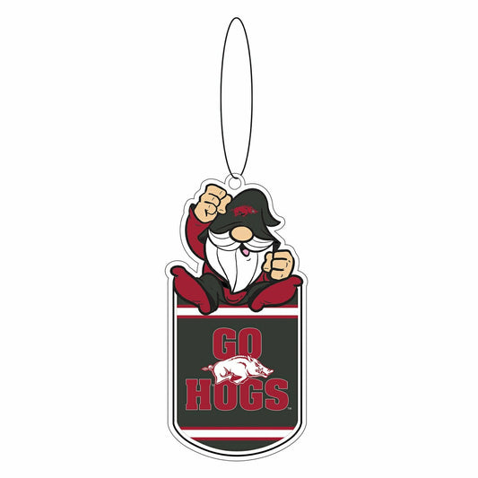 Team Sports America Recommended - University of Arkansas Gift Tag Ornament, Gnome Fan
