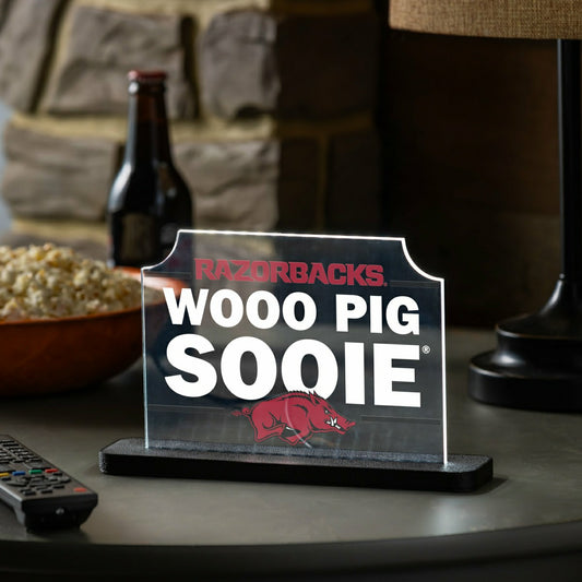 Team Sports America Everyday - University of Arkansas College Rectangle Desklite LED Decor