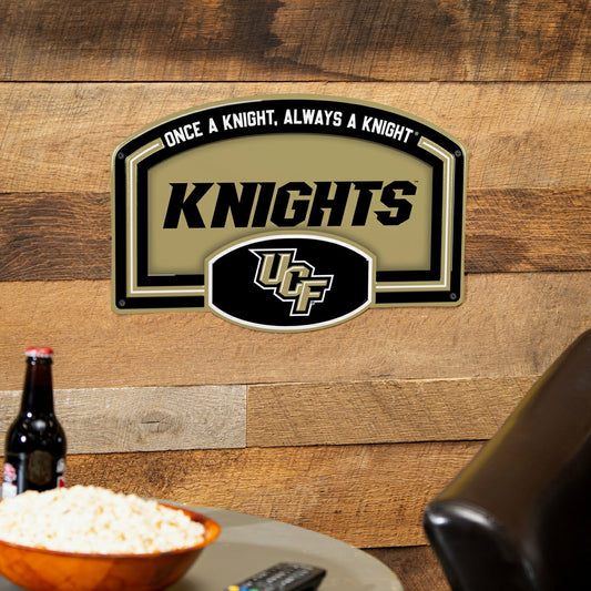 Team Sports America Classic - University of Central Florida USA Embossed Steel Wall Sign, 11" x 17"