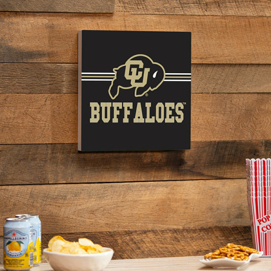 Team Sports America Best Seller - University of Colorado Wood Wall Sign, 12x12