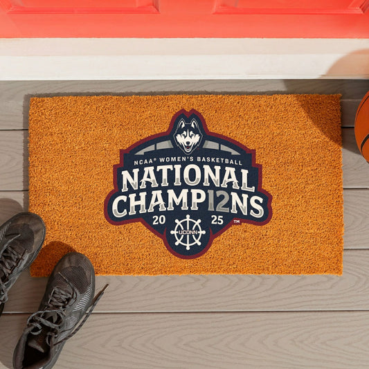 Team Sports America Everyday - University of Connecticut, Womens NCAA Basketball Champions Coir Mat,
