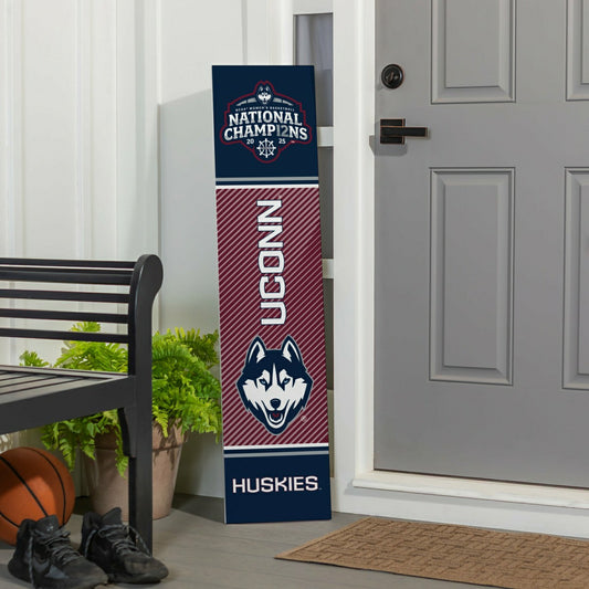 Team Sports America Value - University of Connecticut, Womens NCAA Basketball Champions Porch Leaner, 47"
