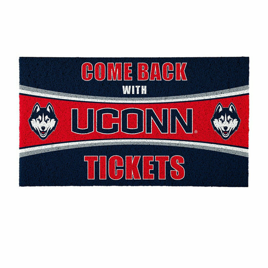 Team Sports America Everyday - 28" x 16" PVC Trapper Mat, Come Back with Tickets, Uconn