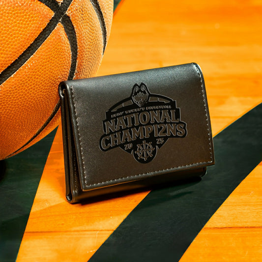 Team Sports America Classic - University of Auburn, Mens NCAA Basketball Champions Wristlet Wallet, Black