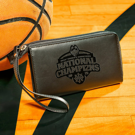 Team Sports America Everyday - University of Auburn, Mens NCAA Basketball Champions Wristlet Wallet, Black