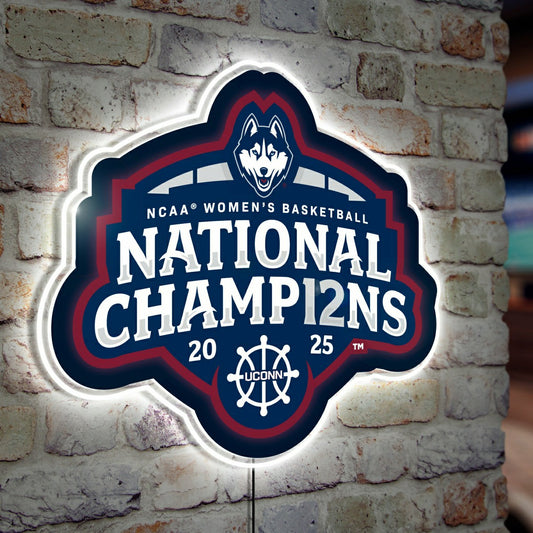 Team Sports America Best Seller - University of Connecticut, Womens NCAA Basketball Champions LED Wall D
