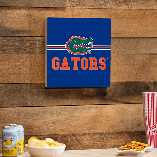 Team Sports America Classic - University of Florida Wood Wall Sign, 12x12
