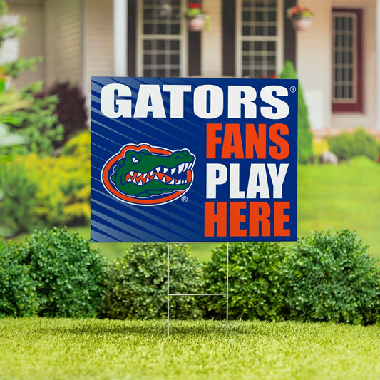 Team Sports America Exclusive - University of Florida Coroplast Yard Sign "Fans Play Here"