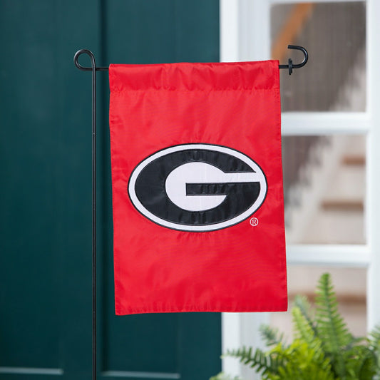 Team Sports America Signature - University of Georgia Applique Garden Flag