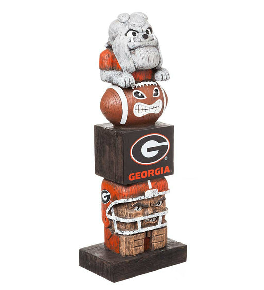 Team Sports America Everyday - Georgia Bulldogs Tiki Team Totem Garden Statue