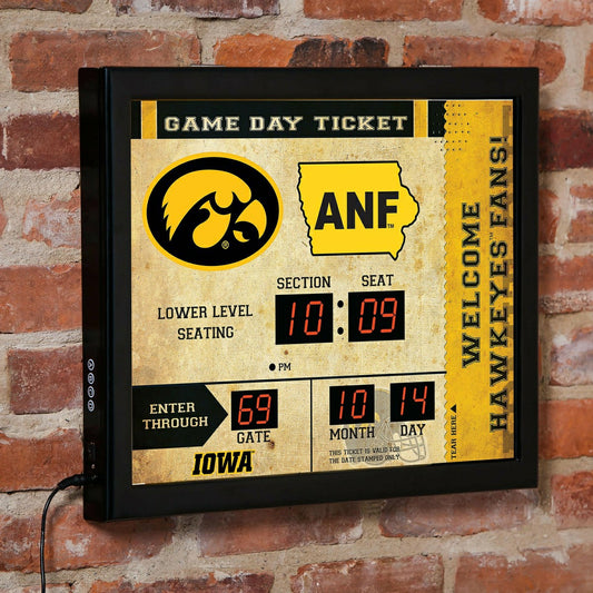 Team Sports America Classic - Scoreboard Wall Clock, Iowa