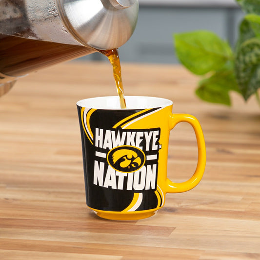 Team Sports America Everyday - University of Iowa, 14oz Ceramic Cup of Awesome with Matching Box