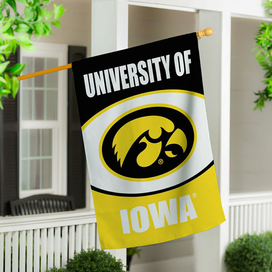 Team Sports America Best Seller - University of Iowa Suede House Flag