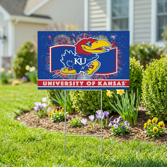 Team Sports America Value - University of Kansas Yard Sign, Patriotic