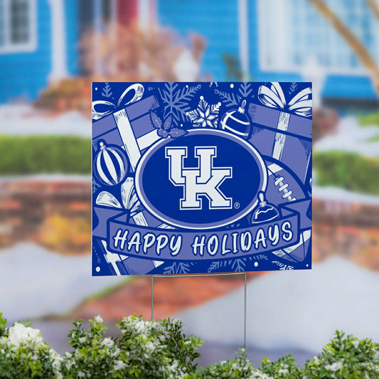Team Sports America Essential - University of Kentucky Yard Sign, Holiday
