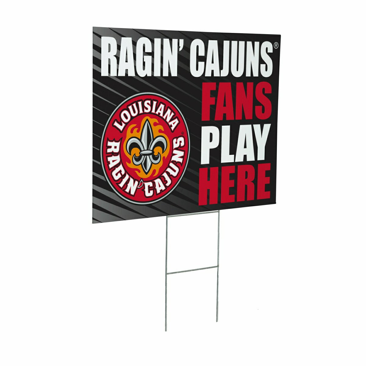 Team Sports America Value - Louisiana at Lafayette University Coroplast Yard Sign "Fans Play Here"