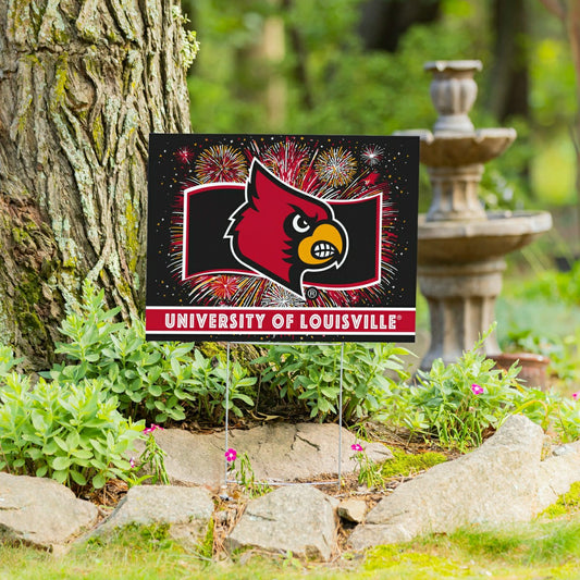 Team Sports America Best Seller - University of Louisville Yard Sign, Patriotic