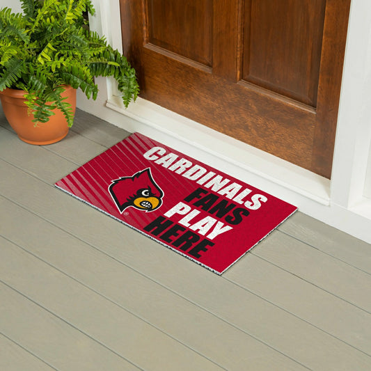Team Sports America Classic - University of Louisville Fan Mat, 28"x16"