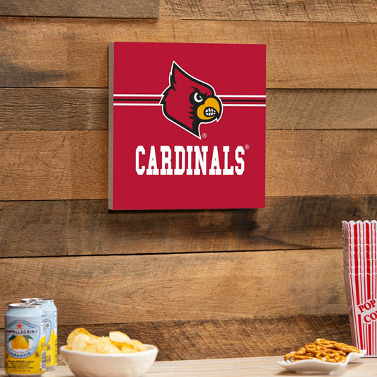 Team Sports America Value - University of Louisville Wood Wall Sign, 12x12