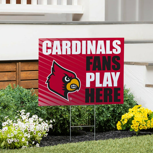 Team Sports America Classic - University of Louisville Coroplast Yard Sign "Fans Play Here"