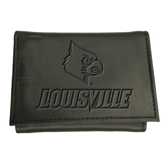 Team Sports America Best Seller - University of Louisville, Tri-Fold Wallet, Black