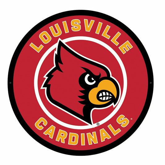 Team Sports America Everyday - LED Wall Decor, Round, University of Louisville