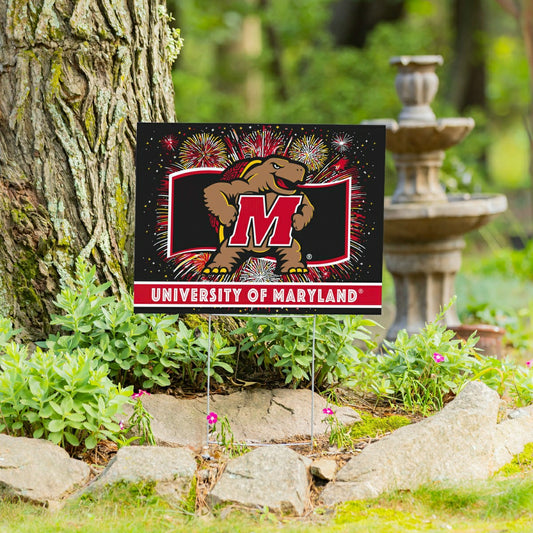 Team Sports America Signature - University of Maryland Yard Sign, Patriotic