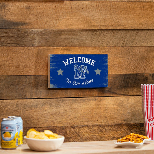 Team Sports America Exclusive - University of Memphis Wood Wall Sign, 6x11