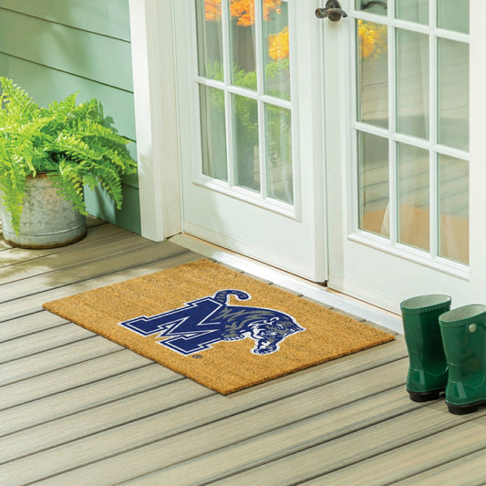 Team Sports America Value - University of Memphis Large Full Color Coir Mat, 36"x24"