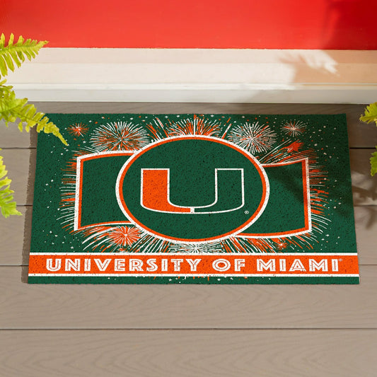 Team Sports America Best Seller - University of Miami Yard Sign, Patriotic