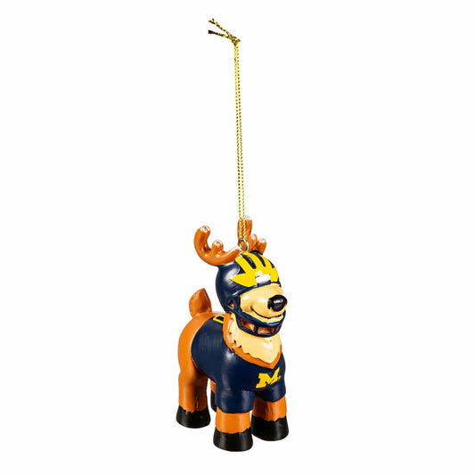 Team Sports America Everyday - Reindeer Player Ornament, University Of Michigan