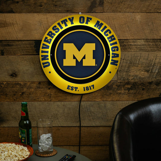 Team Sports America Value - University Of Michigan, Metal Lite, Round