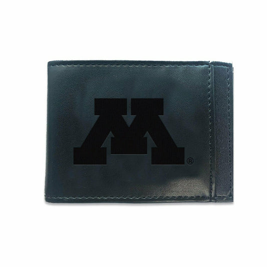 Team Sports America Essential - Front Pocket Wallet w/ RFID Blocking, University of Minnesota, Black