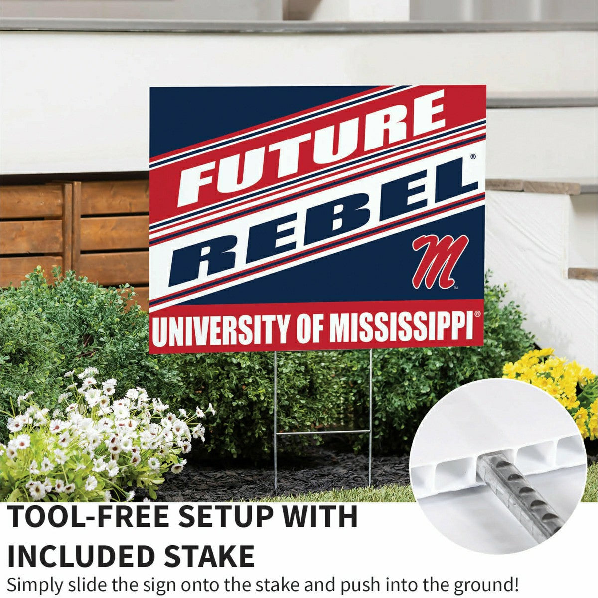 Team Sports America Value - University of Mississippi Coroplast Yard Sign, Future Student