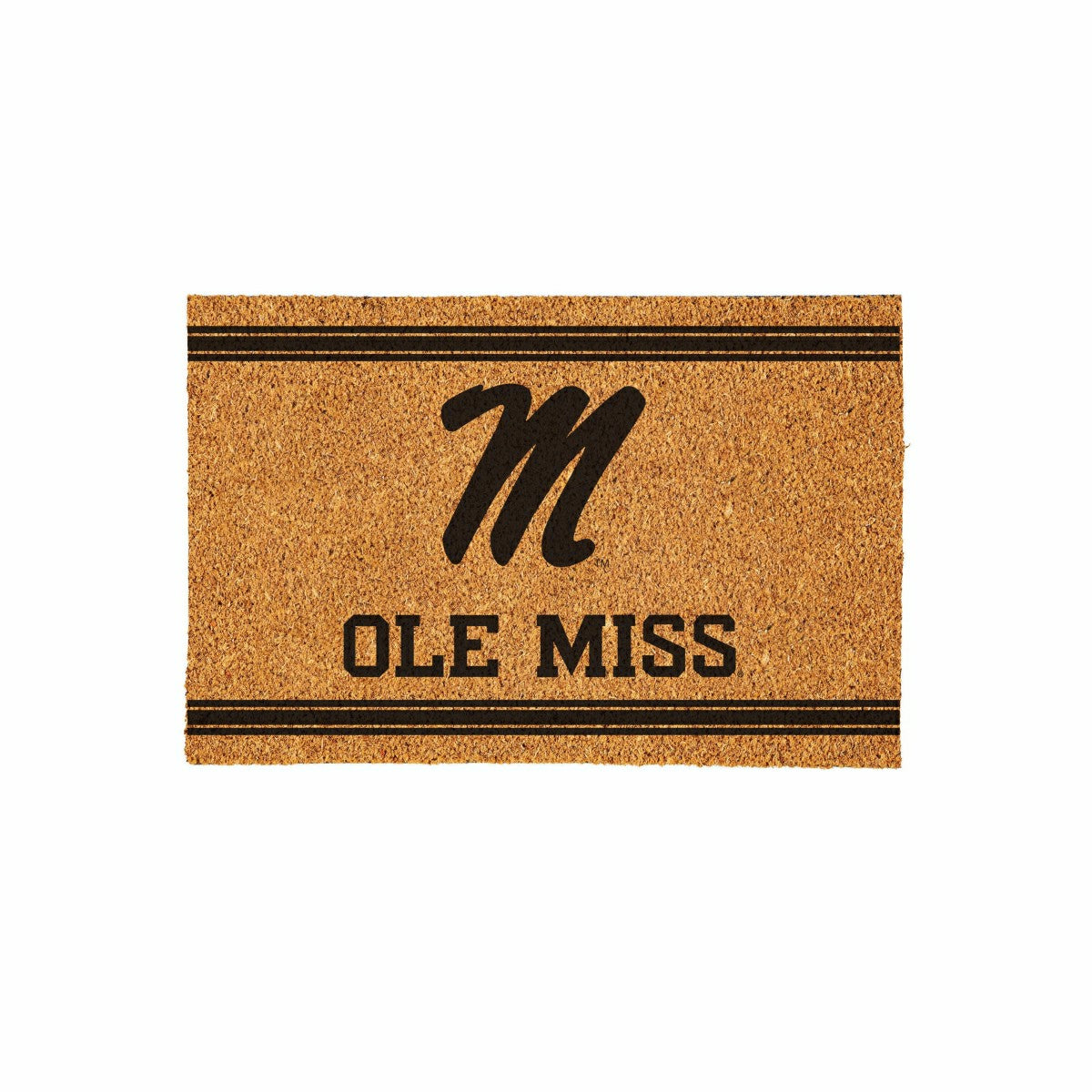 Team Sports America Recommended - University of Mississippi Large One Color Coir Mat, 36"x24"