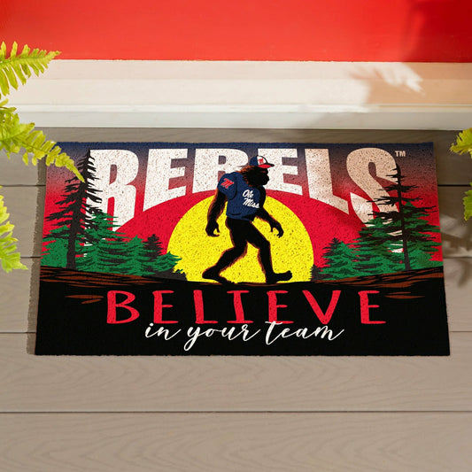 Team Sports America Recommended - University of Mississippi Bigfoot PVC Mat, 28"x16"