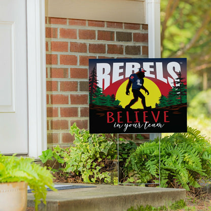 Team Sports America Exclusive - University of Mississippi Yard Sign, Bigfoot