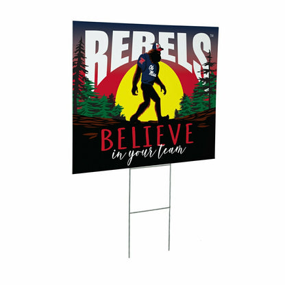 Team Sports America Exclusive - University of Mississippi Yard Sign, Bigfoot