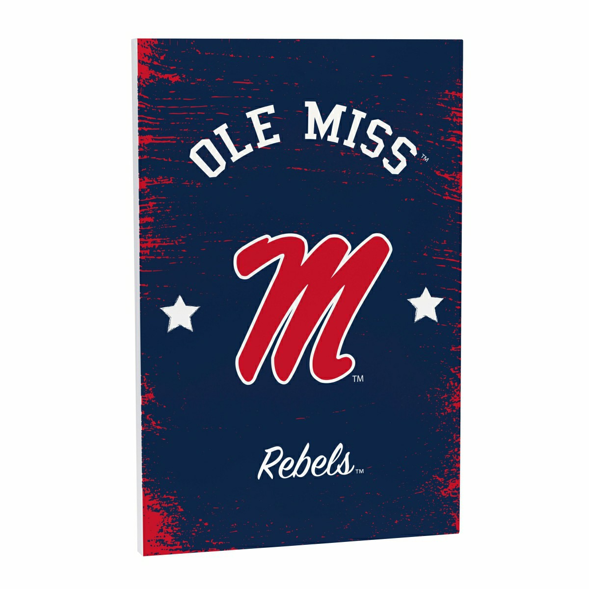 Team Sports America Everyday - University of Mississippi Wood Wall Sign, 16x24