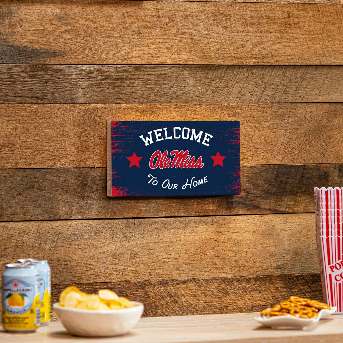 Team Sports America Recommended - University of Mississippi Wood Wall Sign, 6x11