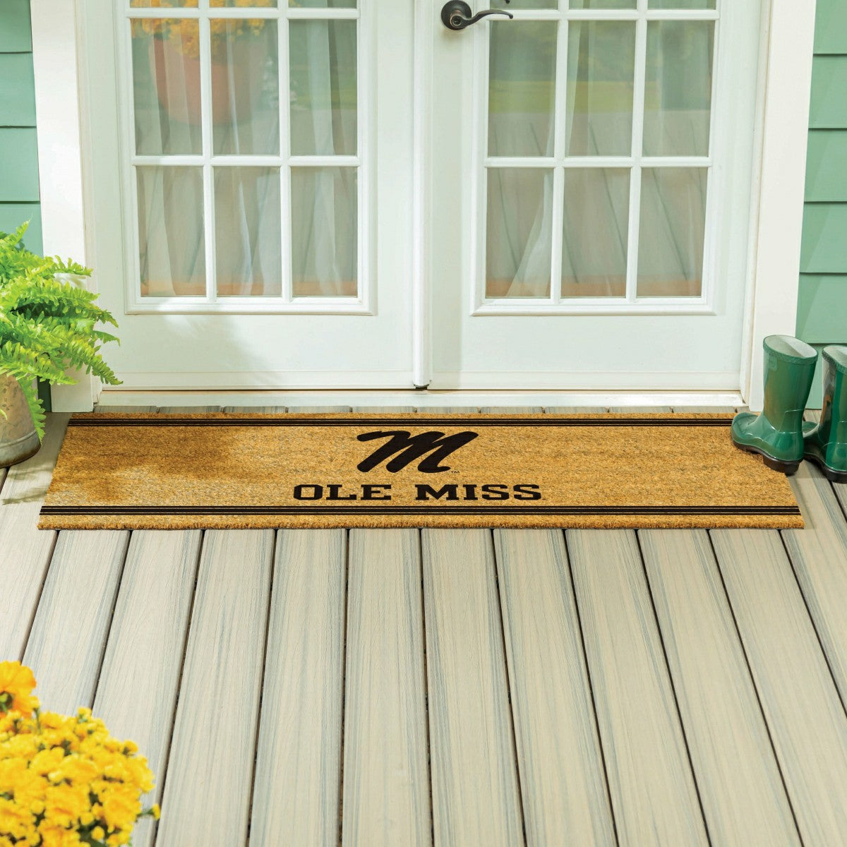 Team Sports America Exclusive - University of Mississippi Extra Large One Color Coir Mat, 60"x24"