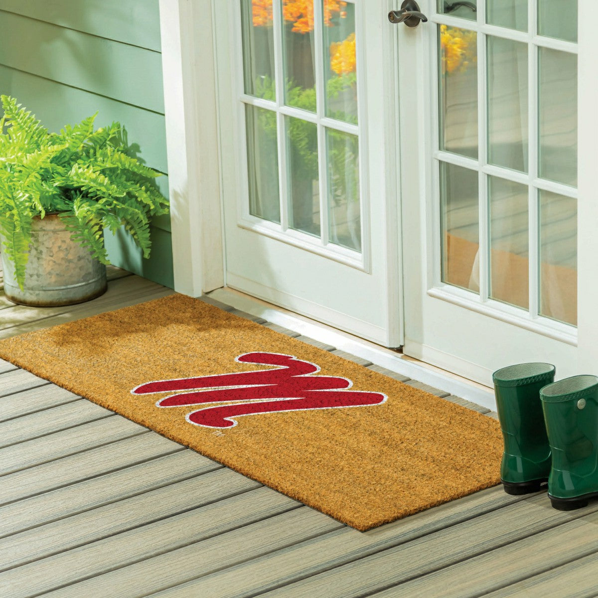 Team Sports America Signature - University of Mississippi Extra Large Full Color Coir Mat, 60"x24"