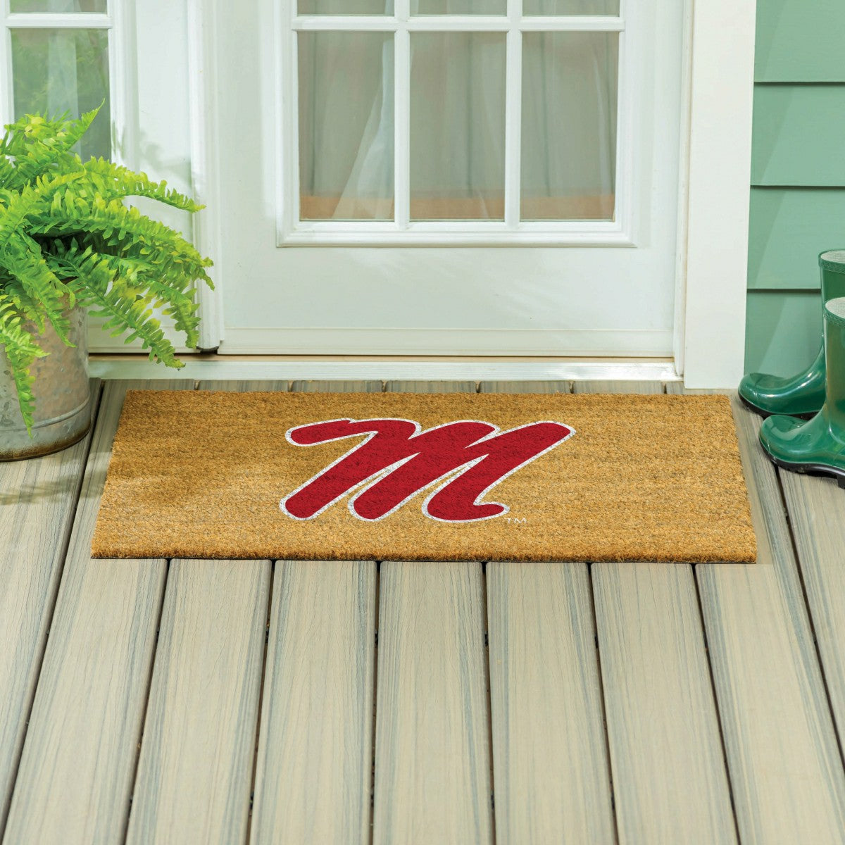 Team Sports America Essential - University of Mississippi Large Full Color Coir Mat, 36"x24"