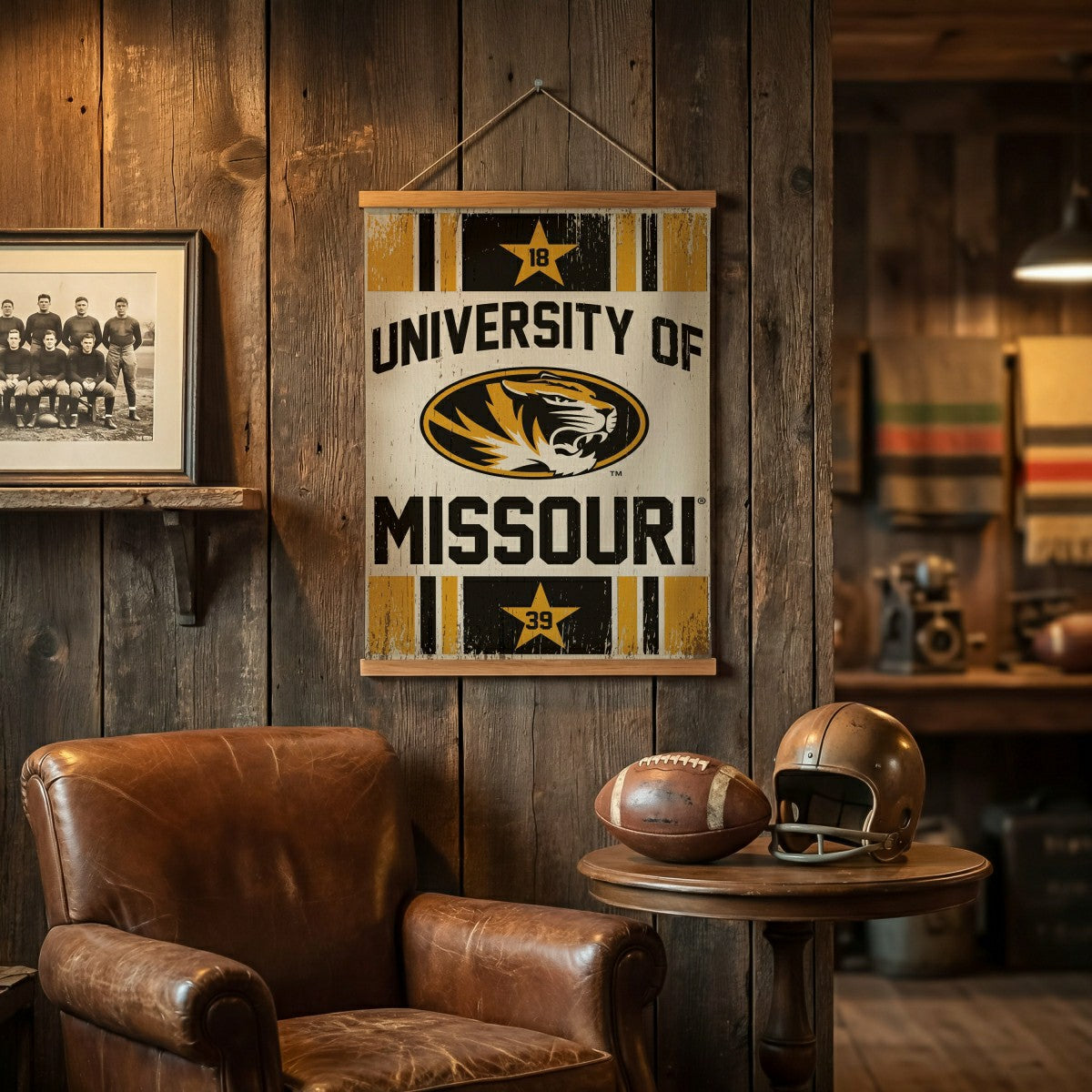 Team Sports America Value - University of Missouri, Canvas Wall Tapestry, Medium, 36x24